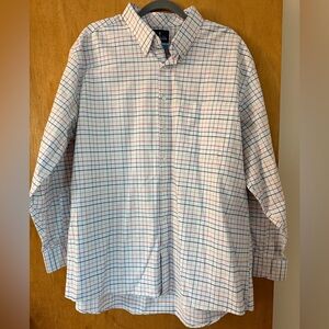 Stafford Red and Blue Plaid Shirt